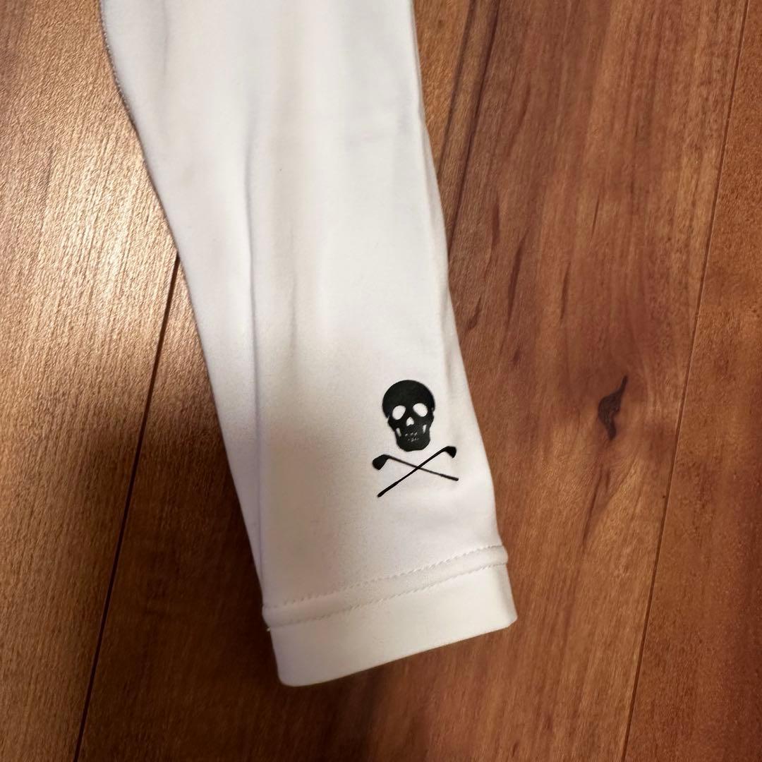 マークアンドロナ　長袖モックネック　サイズ36 ホワイト　美品　ゴルフウェア