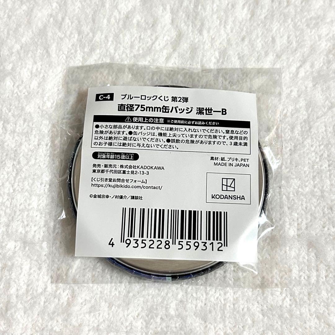 ブルーロック ブルロ 潔世一 缶バッジ Ｂ くじ引き堂