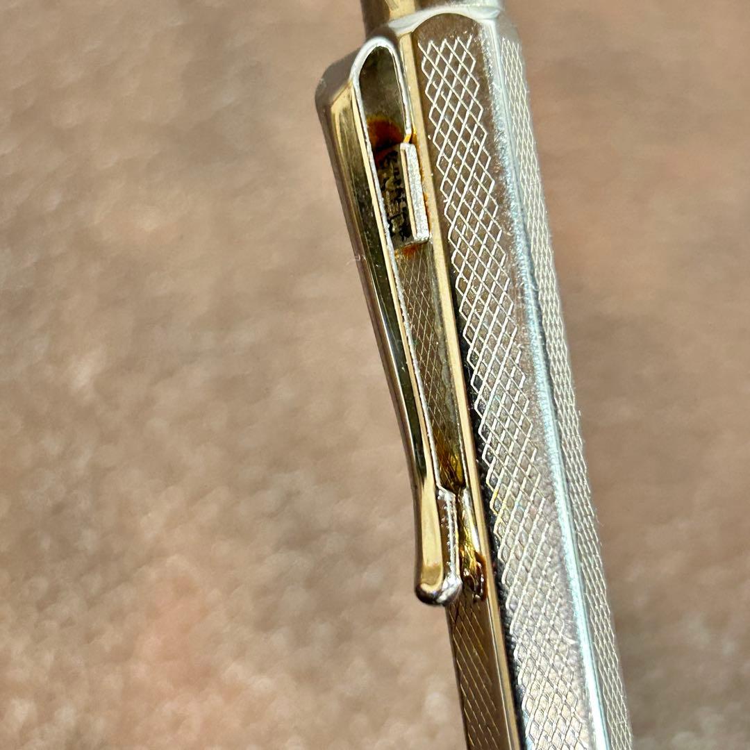 CARAN D'ACHE 万年筆 エクリドール シェブロン シルバー レトロ