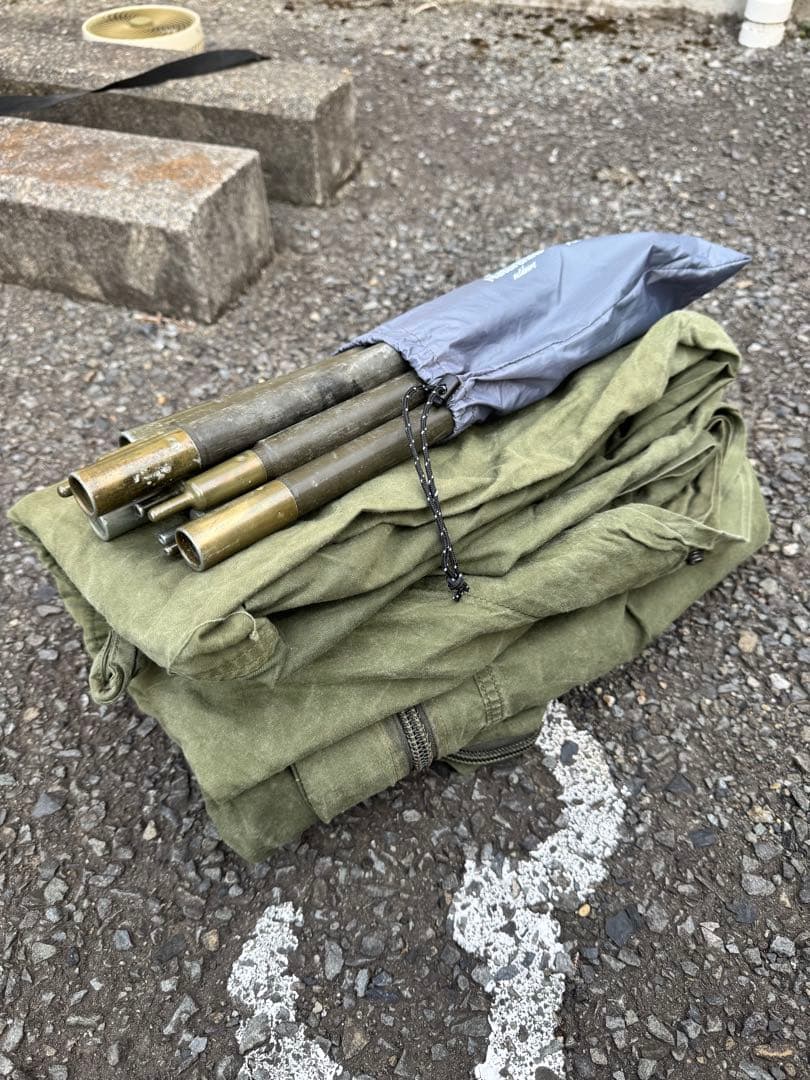 に*き様 USハップテント（軍幕）ZIP加工済