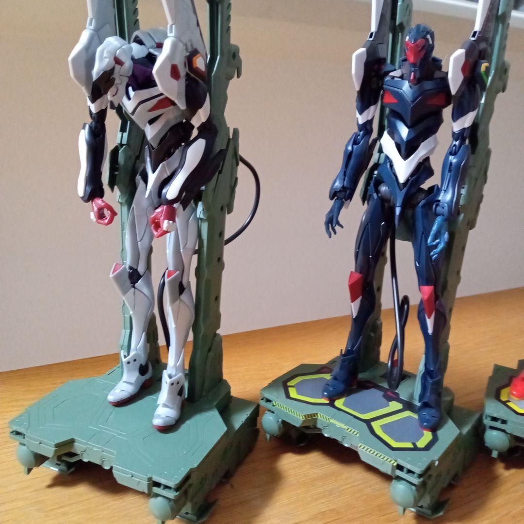 RG■エヴァンゲリオン プラモデル 5体セット■零 初号機〜4号機■輸送台付