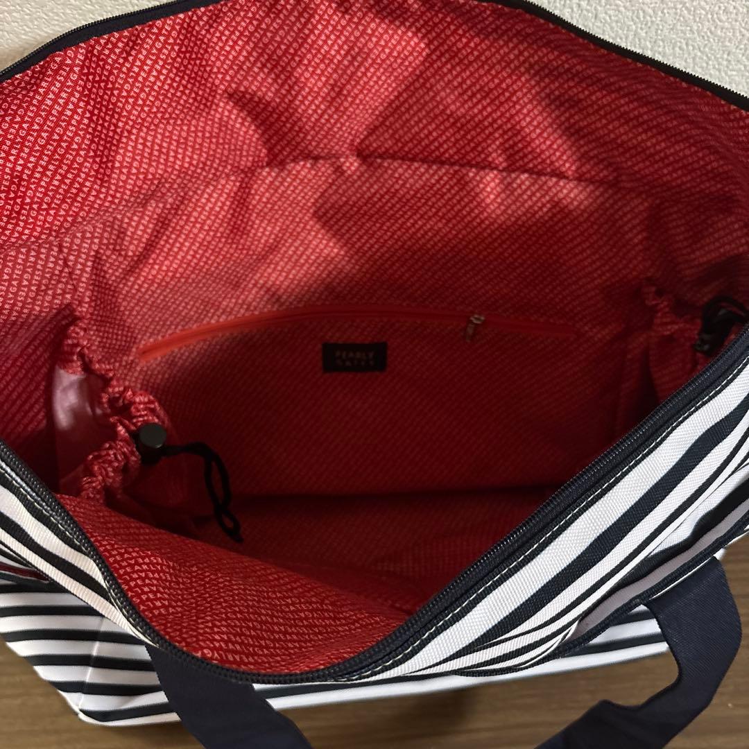 PEARLY GATES ストライプ 大容量トートバッグ