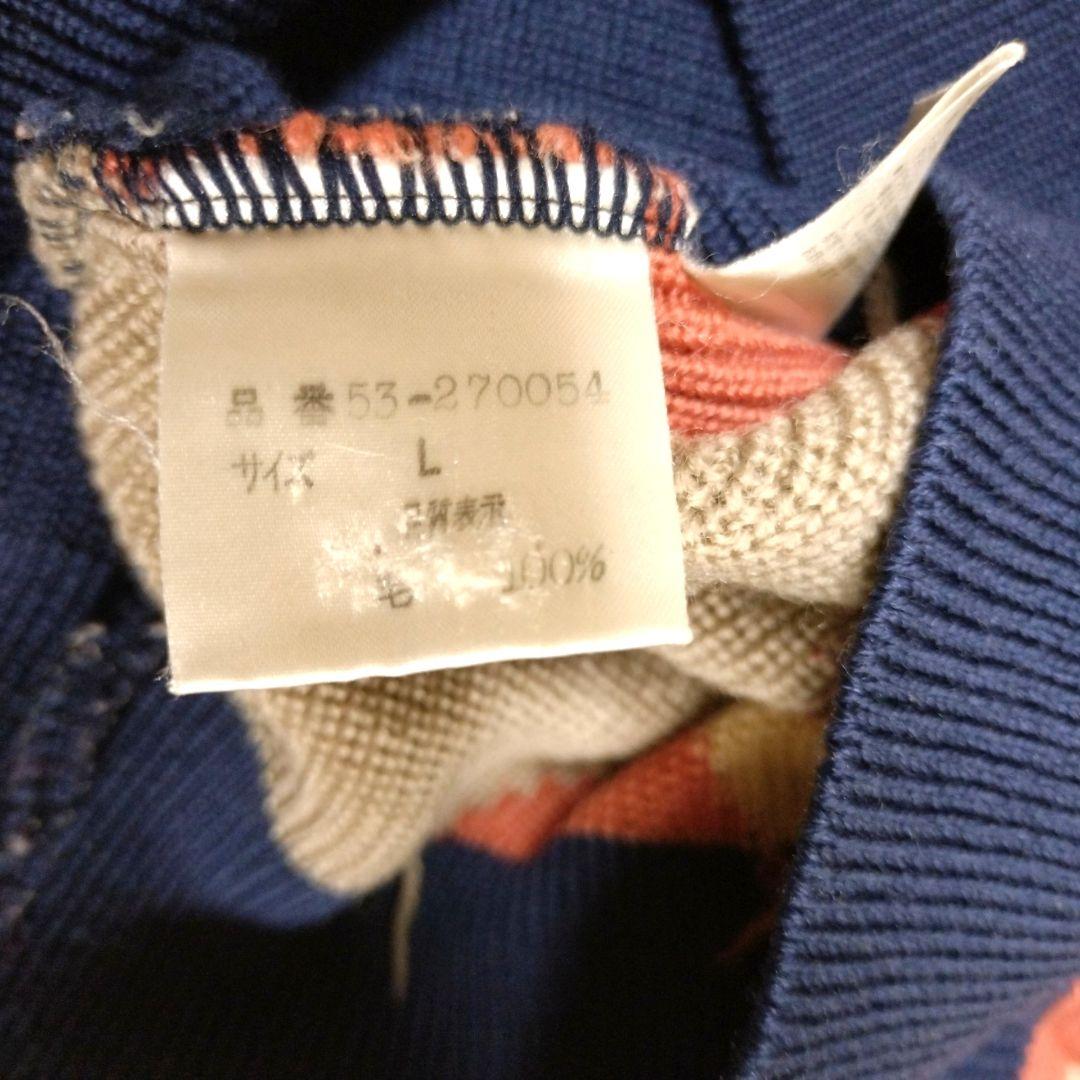 パーリーゲイツ　ニット ロゴ　アーガイル　総柄　マルチカラー　ボーダー