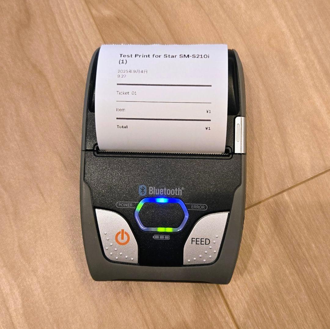 スター精密 SM-S210i Bluetooth モバイルプリンター