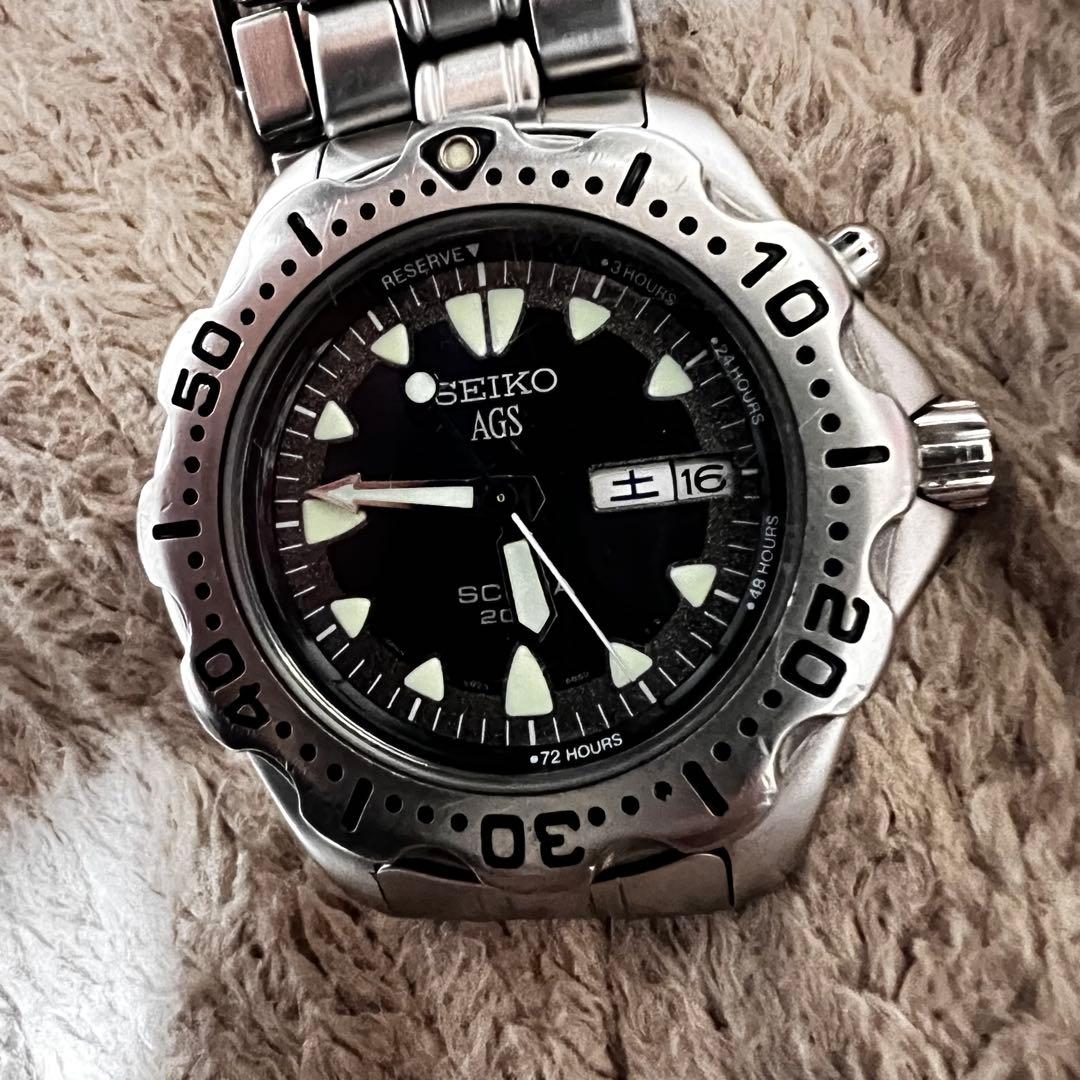 ビンテージ品美品稼働　スキューバ　クォーツダイバー