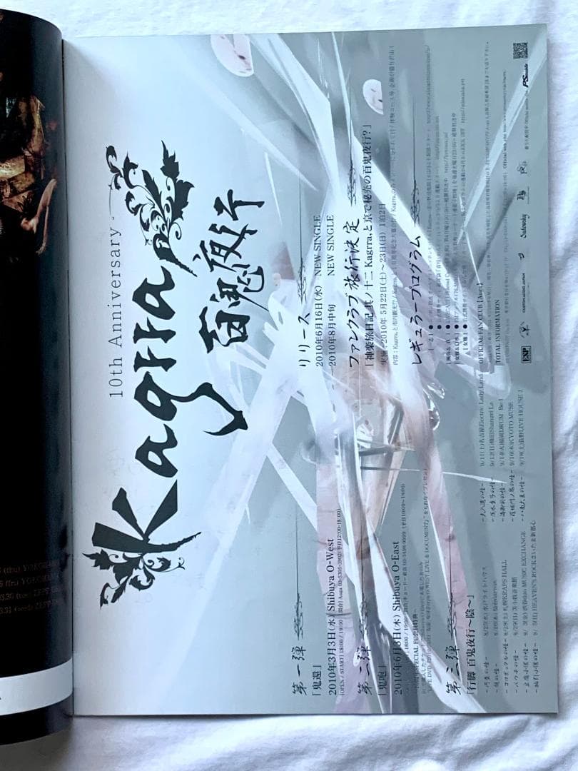 Kagrra, 10周年クリアファイル PSカンパニー冊子
