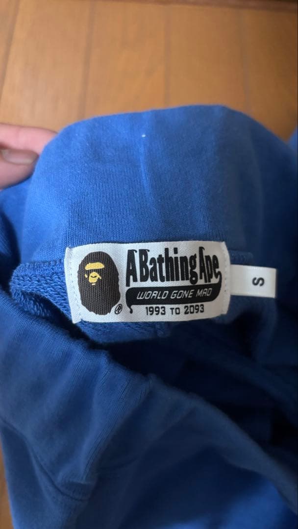 アベイシングエイプ　A BATHING APE スウェットハーフパンツ　ブルー