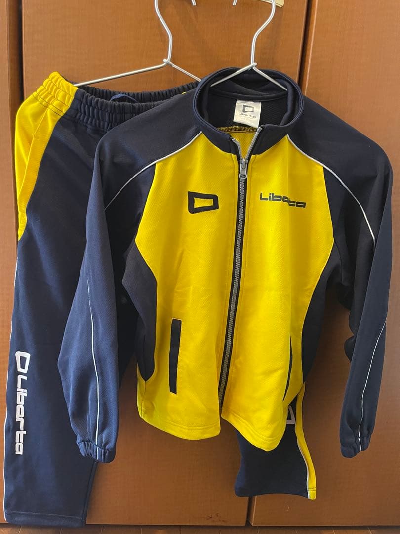 Liberta ジャージ Mサイズ イエロー/ネイビー 上下セット