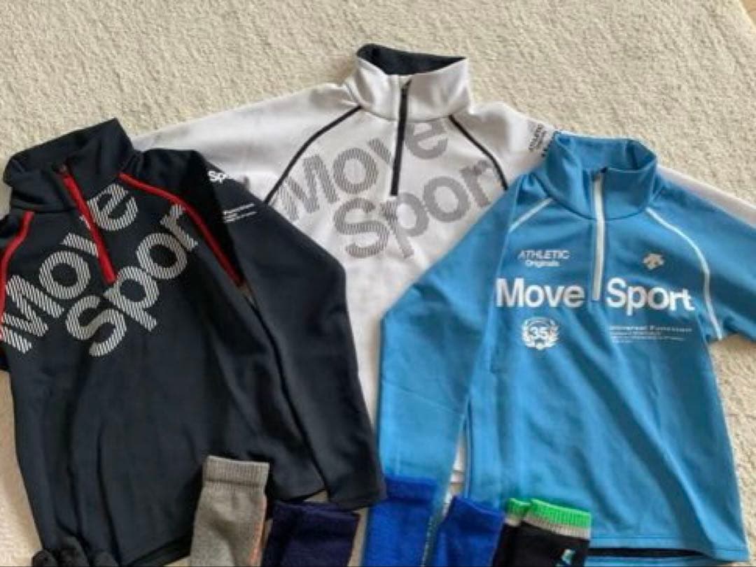 スキー　デサント　ノースフェイス　アンダーウェア130㎝、靴下、ブーツ　セット