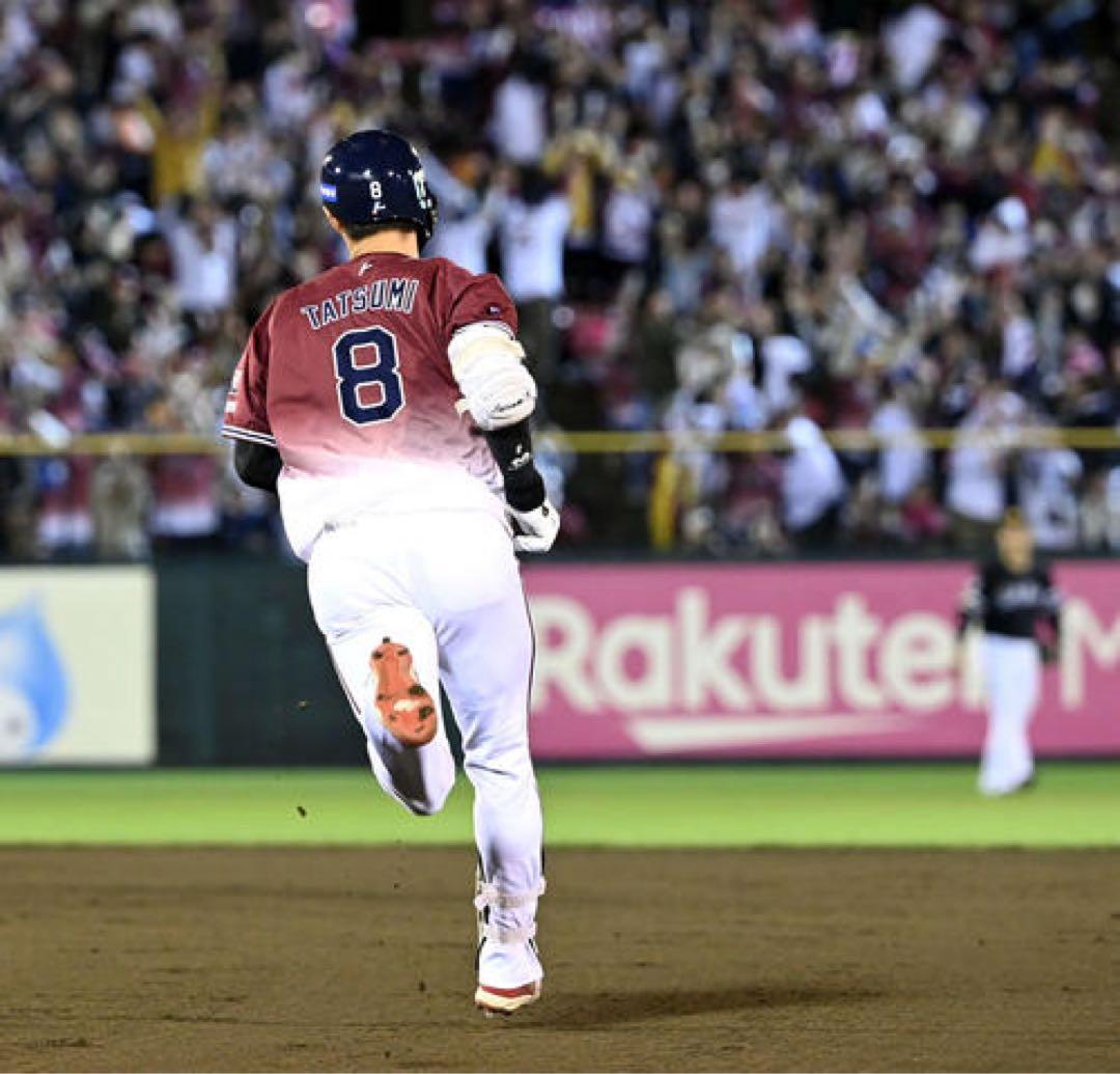 楽天イーグルス 辰己涼介 #8　バット NPBマーク 支給品　実使用