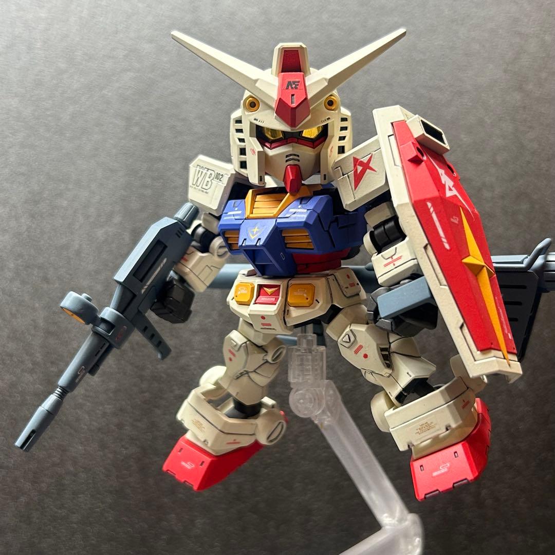 SDガンダム クロスシルエット　RX-78ガンダム　シャア専用ザク　2点