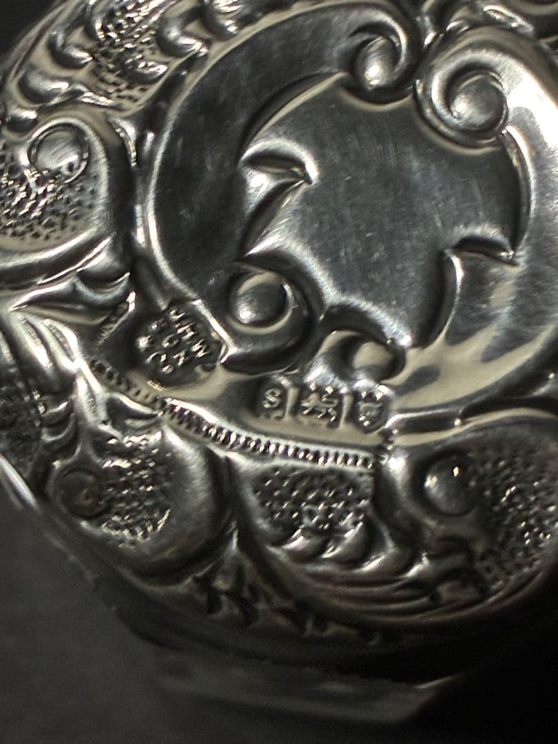 英国アンティーク 純銀 ヴァニティケース 1905年 JHW