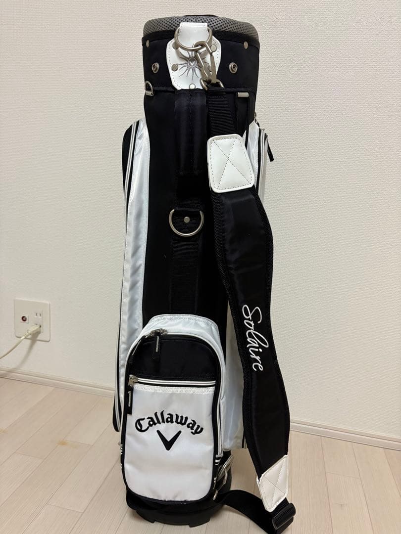 Callaway キャディバッグ 黒/白 5仕切り