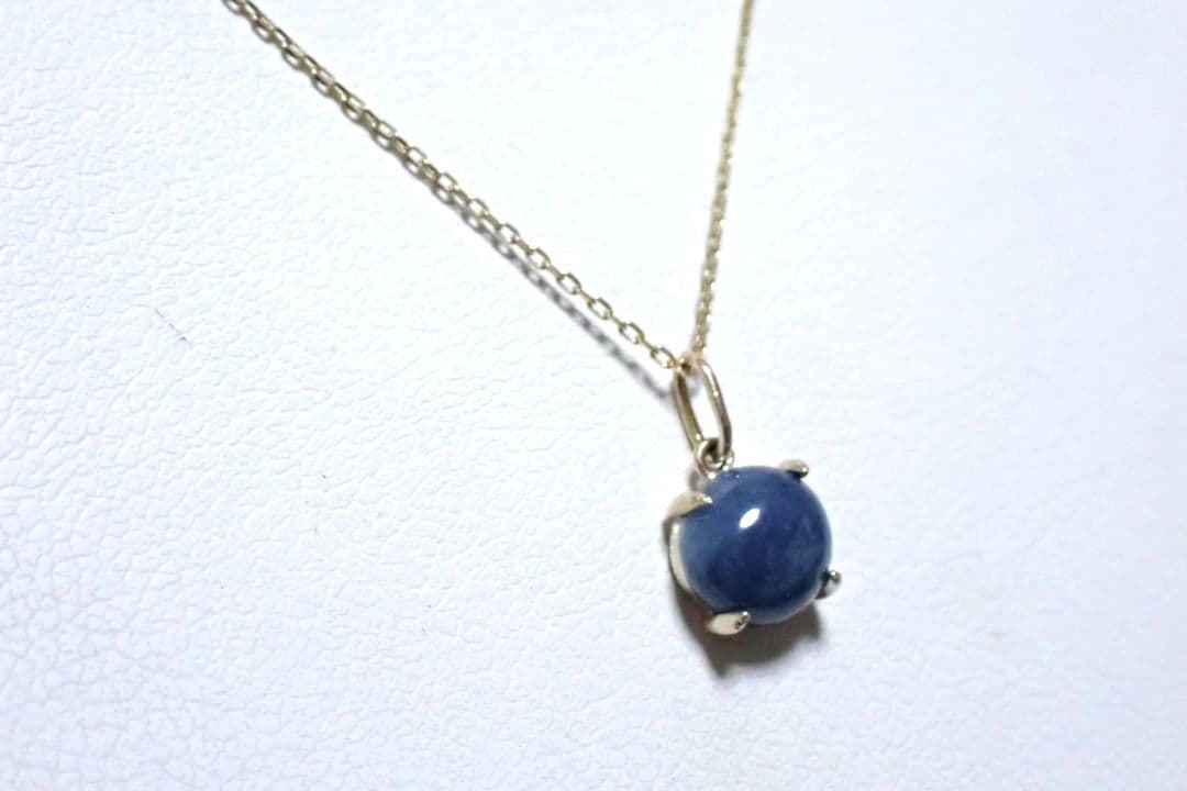 糸魚川翡翠　入コン沢　青　10金　丸　ネックレス　送料無料