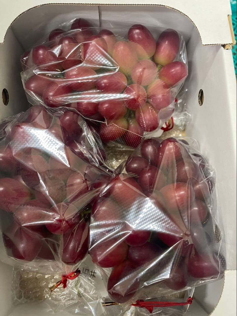 ②【島根県産】神紅(しんく)ぶどう約2キロ(3〜4房)