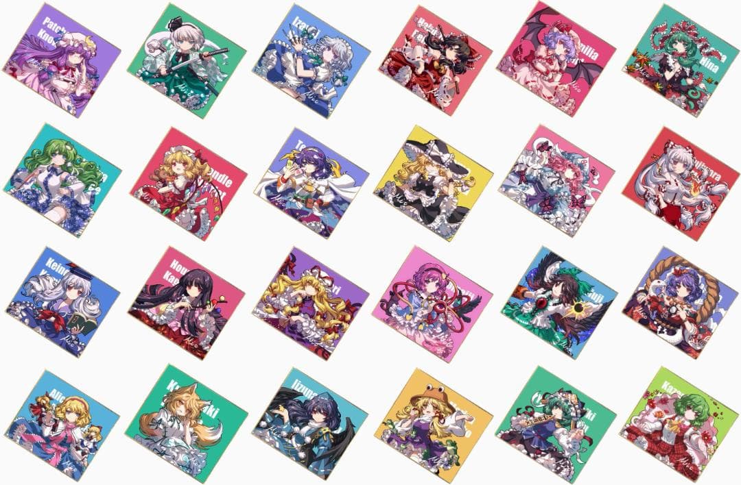 東方プロジェクト カード 色紙 32枚 火焔猫燐 霊烏路空 古明地こいし