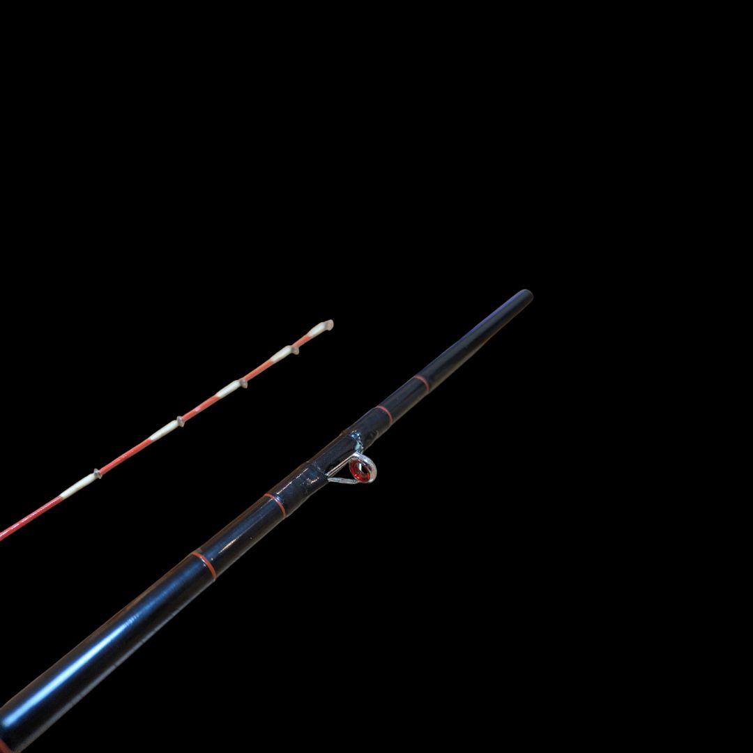 櫻井漁具 江戸川銘 和竿 筏竿 カセ竿 2本継 竹竿 収納袋付　チヌ　クロダイ