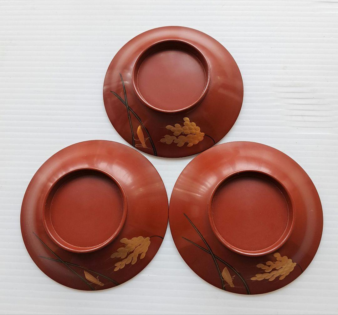 Yumi tan様 惣錆地　朱泥二度塗　蓋付き椀10客 木箱　和紙袋付