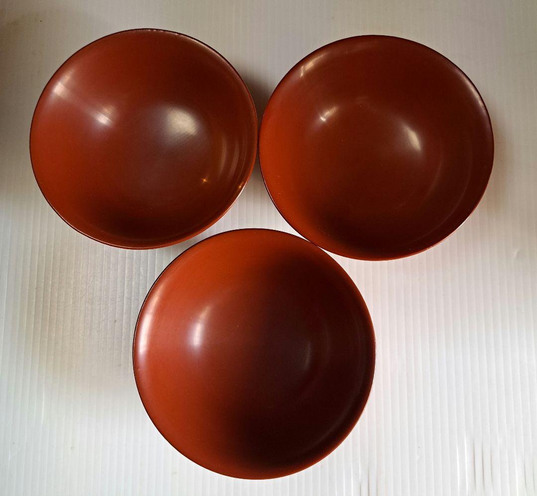 Yumi tan様 惣錆地　朱泥二度塗　蓋付き椀10客 木箱　和紙袋付