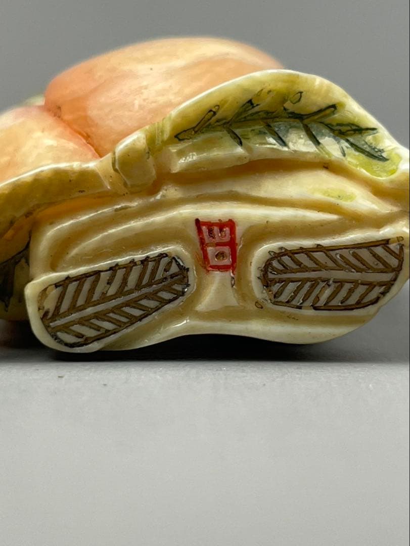 時代根付 極上細密彫り白材 寿老人 マンモス牙製 中国美術 不老長寿 縁起物