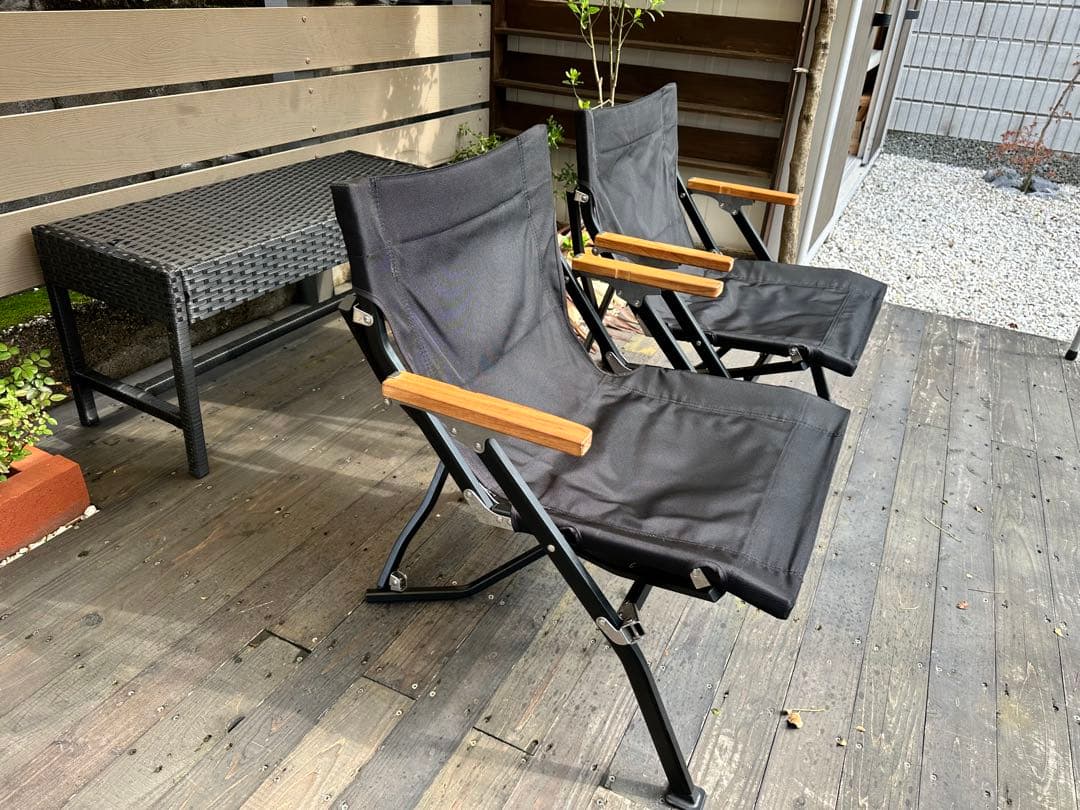 スノーピーク ローチェアショート ブラック　２個セット