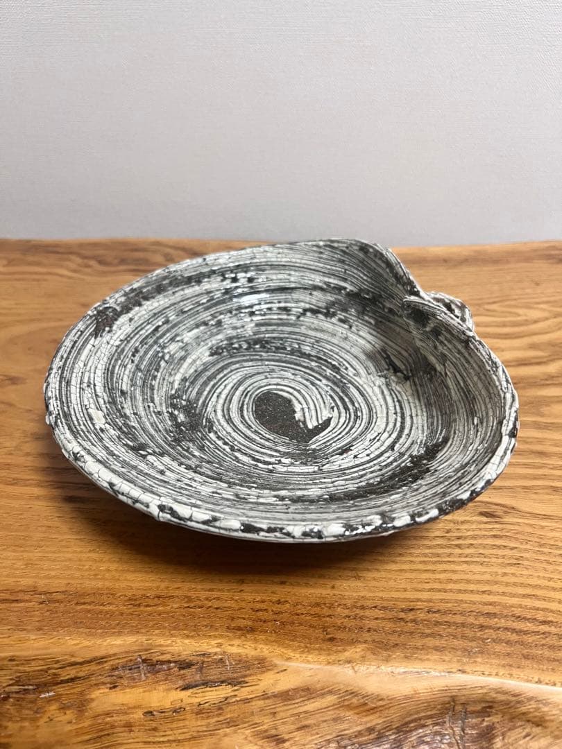 中川自然坊　刷毛目唐津　蛤鉢　入手困難品　美品　8寸鉢