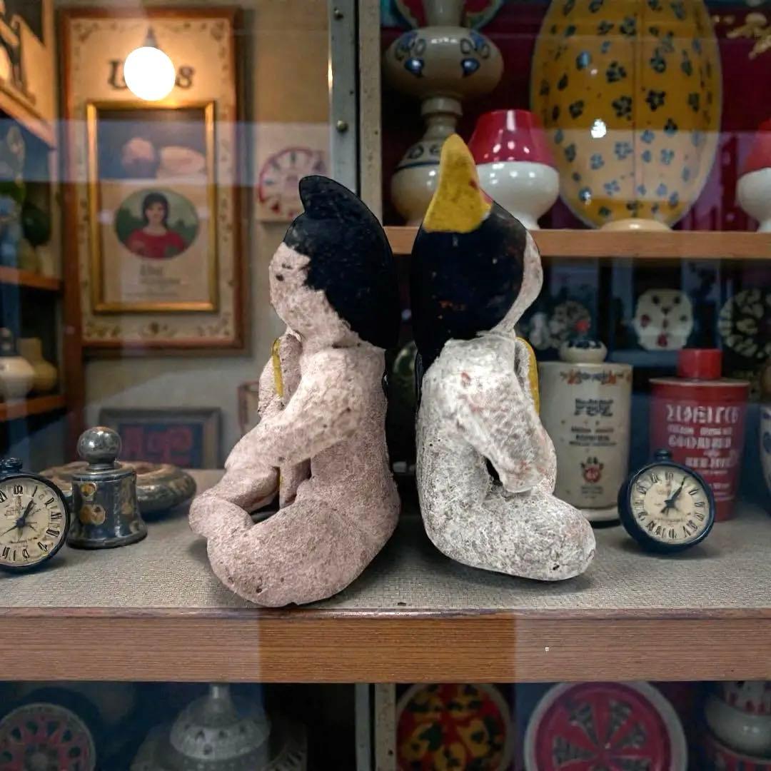 1960年代大阪府郷土玩具 堺湊焼 住吉人形【裸雛】手捻り土人形 津塩吉右衛門