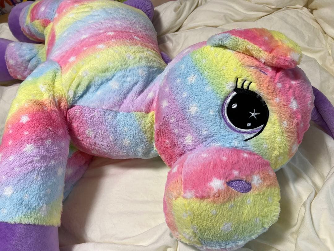 ユニコーン 超巨大 ぬいぐるみ レインボー