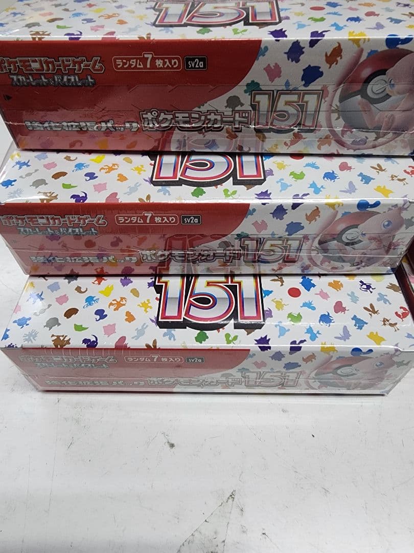 ポケモンカード151 シュリンク付き未開封6個とバイオレットex 5個