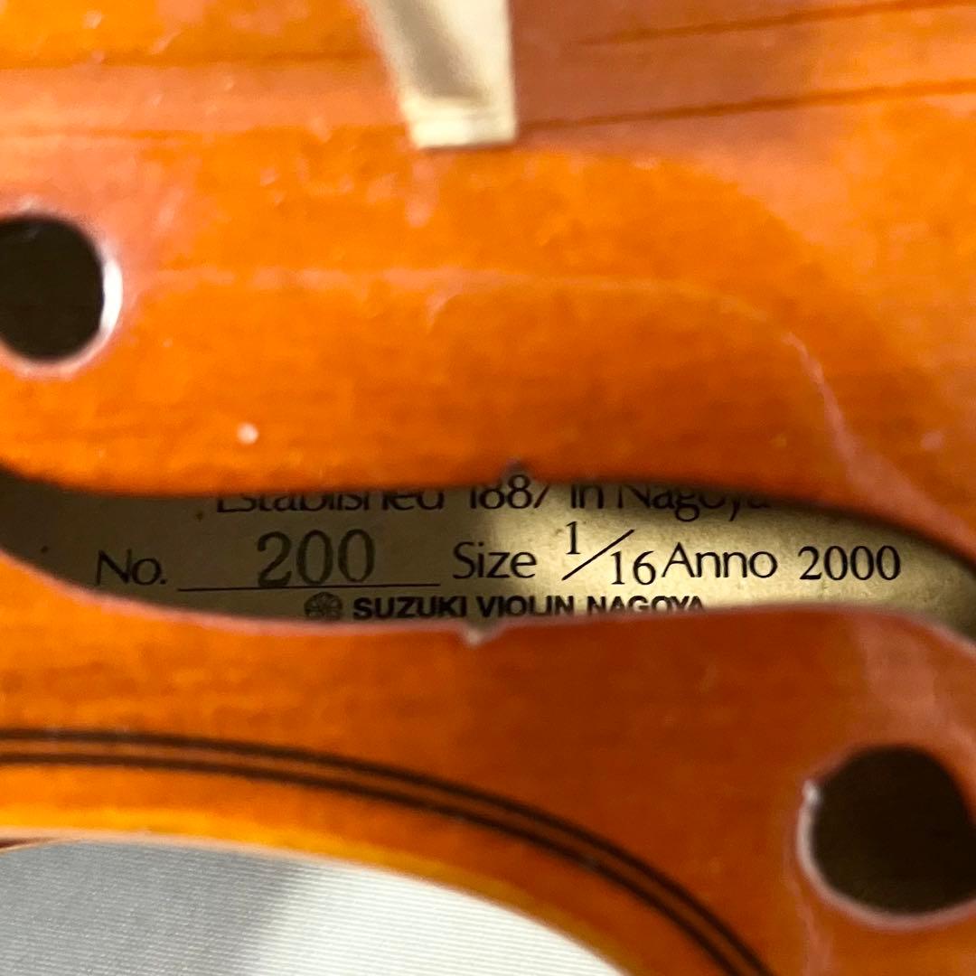 スズキ バイオリン No.200 1/16サイズ 弦楽器 ケース付