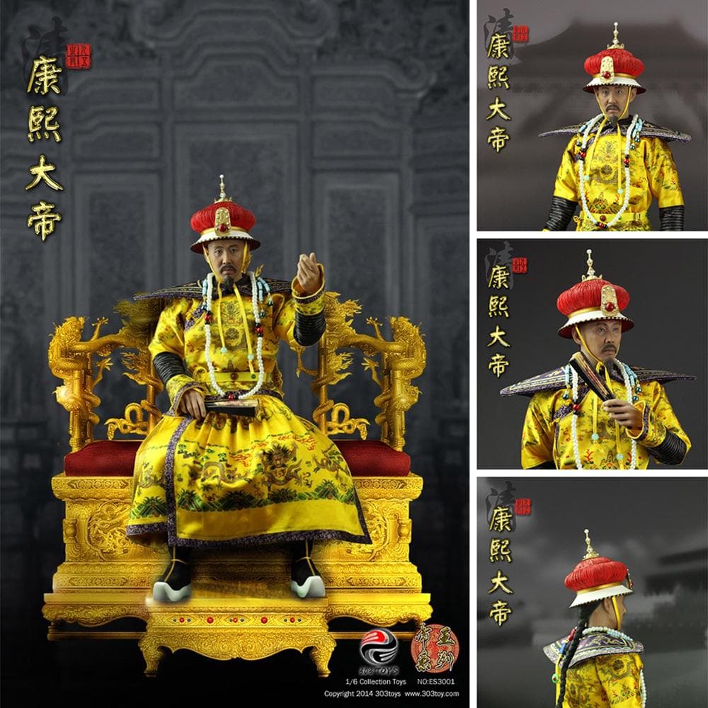 【帝】　★ 人形 康煕大帝 ★　開封品　関節可動 服脱着可　帝王系列