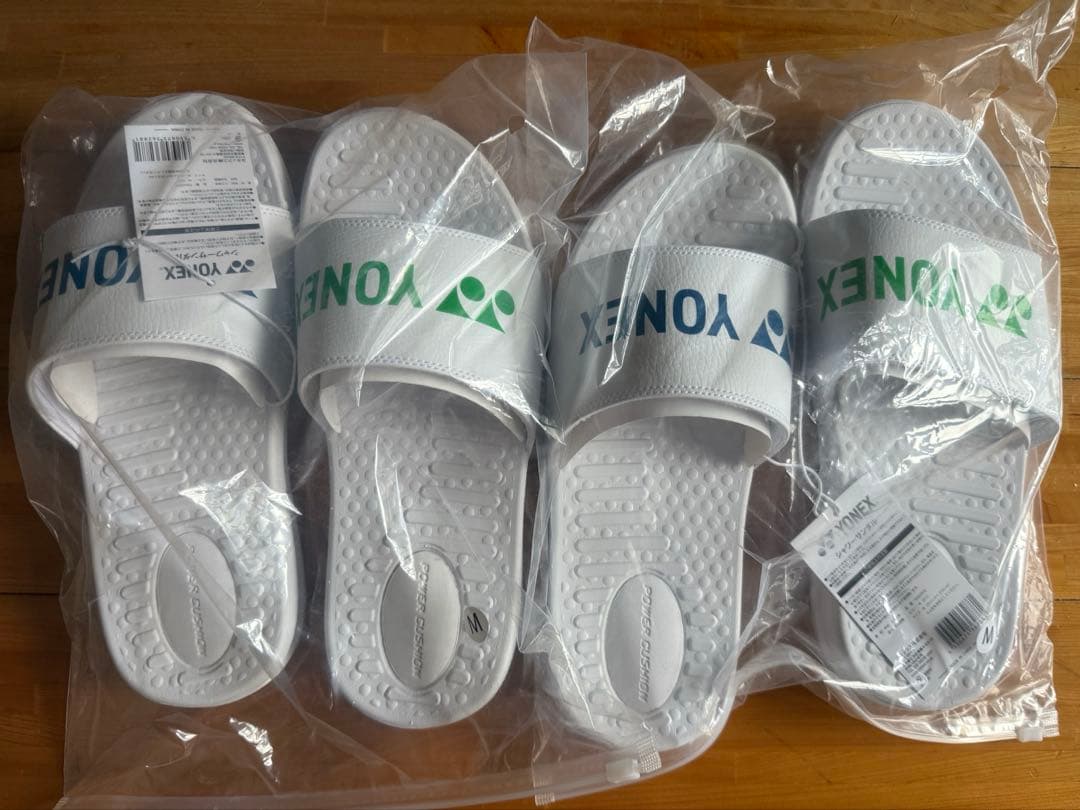 YONEX ホワイト シャワーサンダルM 2個セット インターハイ限定販売