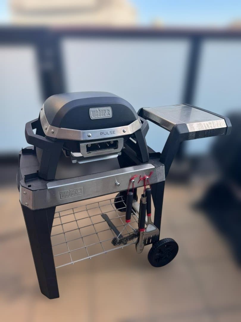 Weber Pulse 電気BBQグリル Cart付き 4回使用 付属品多数