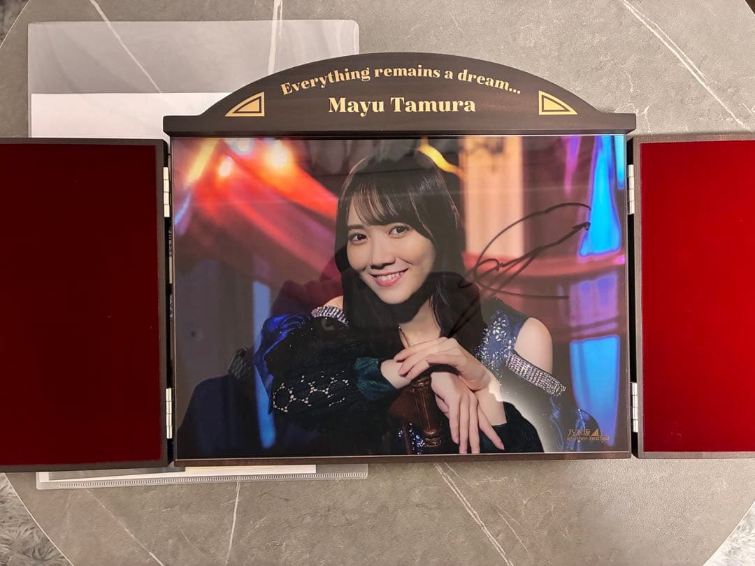 乃木フェス　田村真佑　直筆サイン入り　アンティークフォトスタンド　乃木坂46