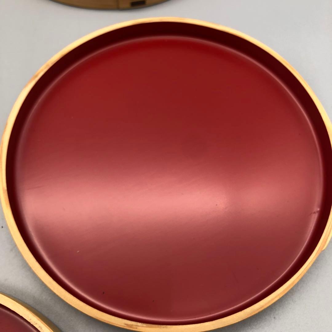 大館工芸社秋田杉天然木曲げわっぱ銘々皿5枚セット高級伝統工芸品カシュー樹脂塗装