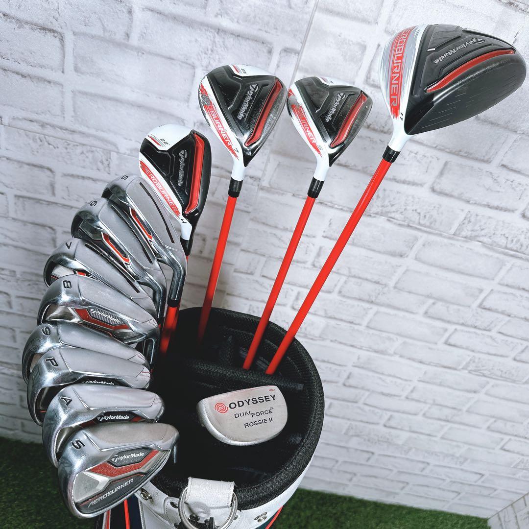 【豪華モデル統一】テーラーメイド エアロバーナー メンズゴルフセット 13本 R