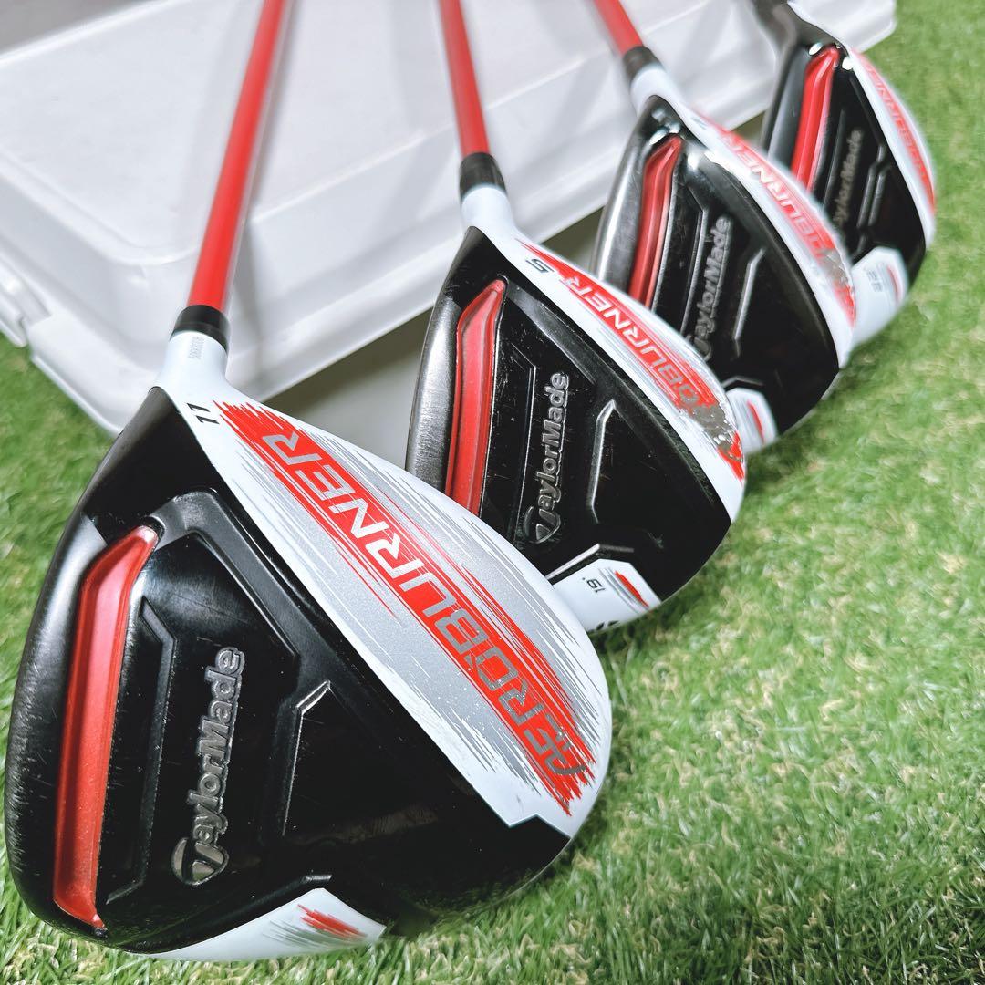 【豪華モデル統一】テーラーメイド エアロバーナー メンズゴルフセット 13本 R