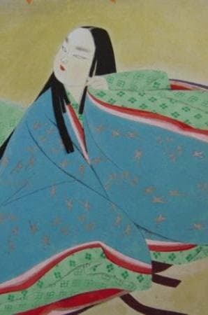 森田曠平、【和泉式部】、希少な額装用画集より、新品額装付、状態良好