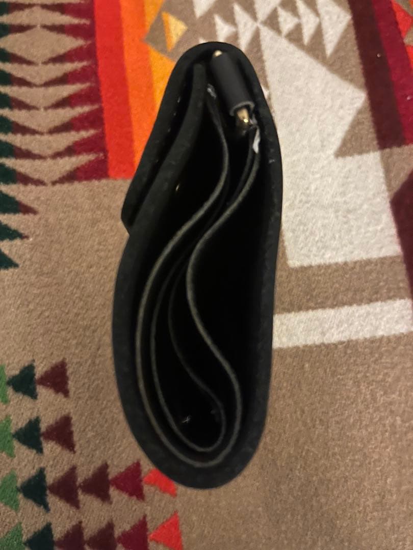 新品箱付き　キャプテンフィン　牛革　折り畳み財布　ウォレット　ブラック