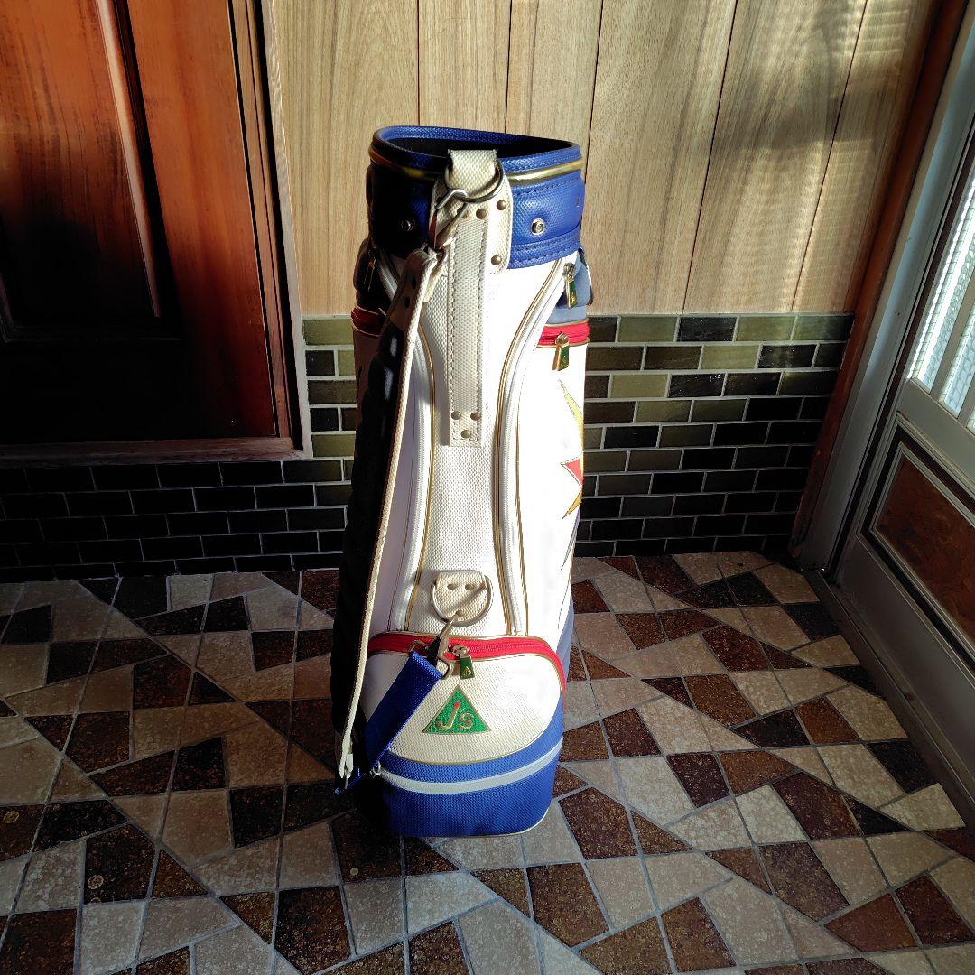 Js'ゴルフバッグ 太陽デザイン 合成皮革 #ジャンボ尾崎 キャディバッグ