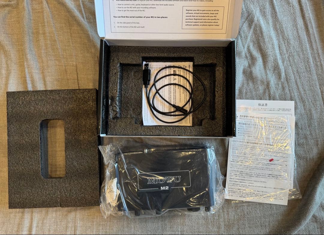 MOTU M2 オーディオインターフェイス 動作確認のみの新品
