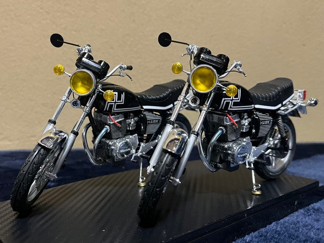 『m.』HONDA HAWK II プラモデル完成品（マイキーバブ仕様）