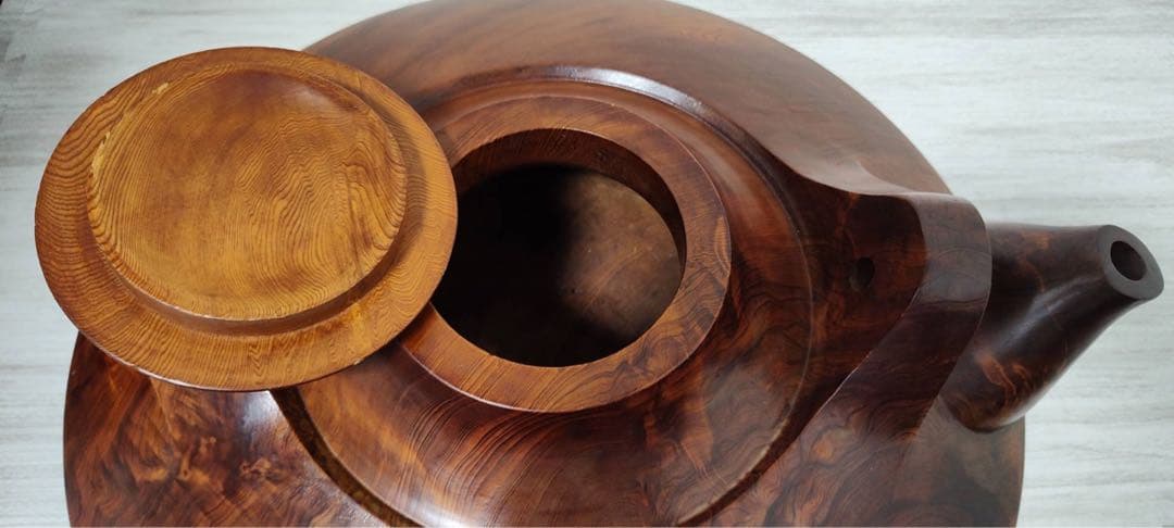 屋久杉　茶器　置物