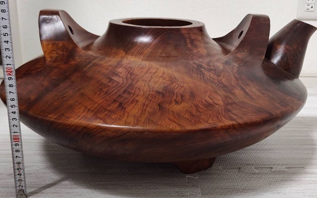 屋久杉　茶器　置物