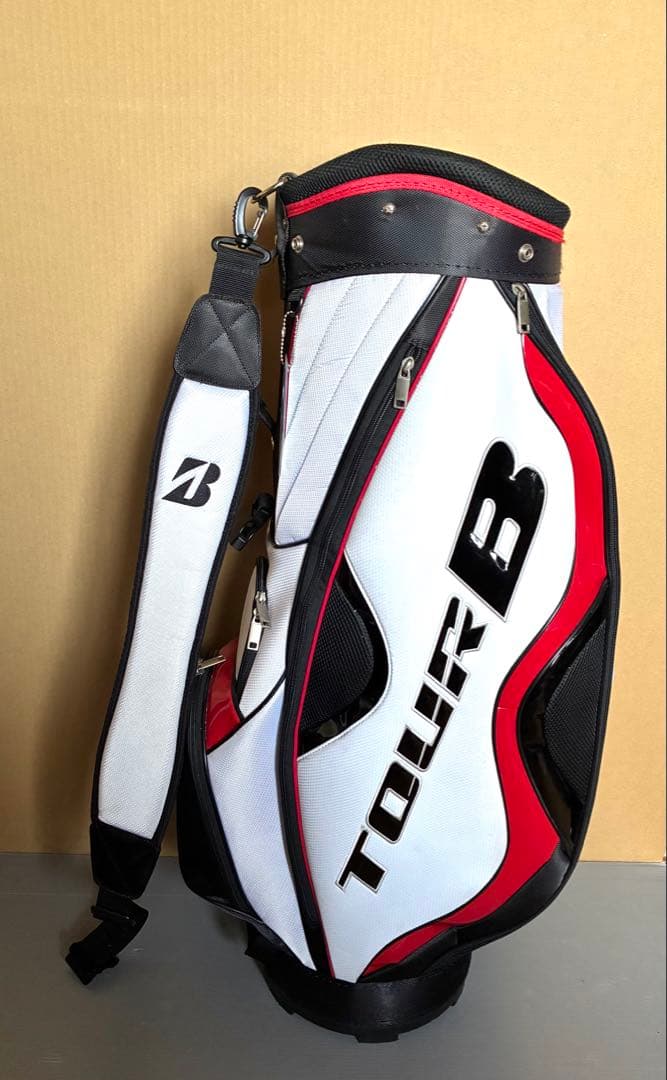 ブリヂストン TOUR B キャディバッグ （ホワイト/レッド）