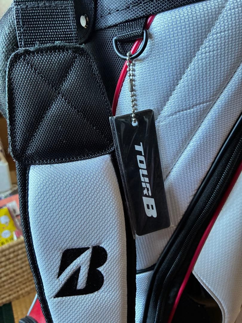 ブリヂストン TOUR B キャディバッグ （ホワイト/レッド）