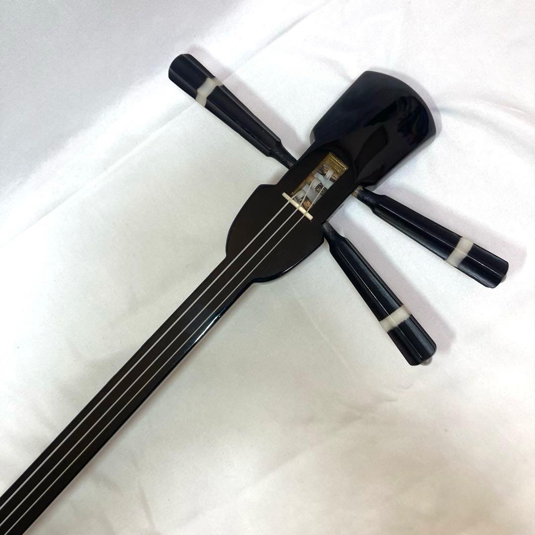 【美品】三線 沖縄 初心者 人工皮 蛇革 蛇皮 収納袋 付属品 DVD 和楽器