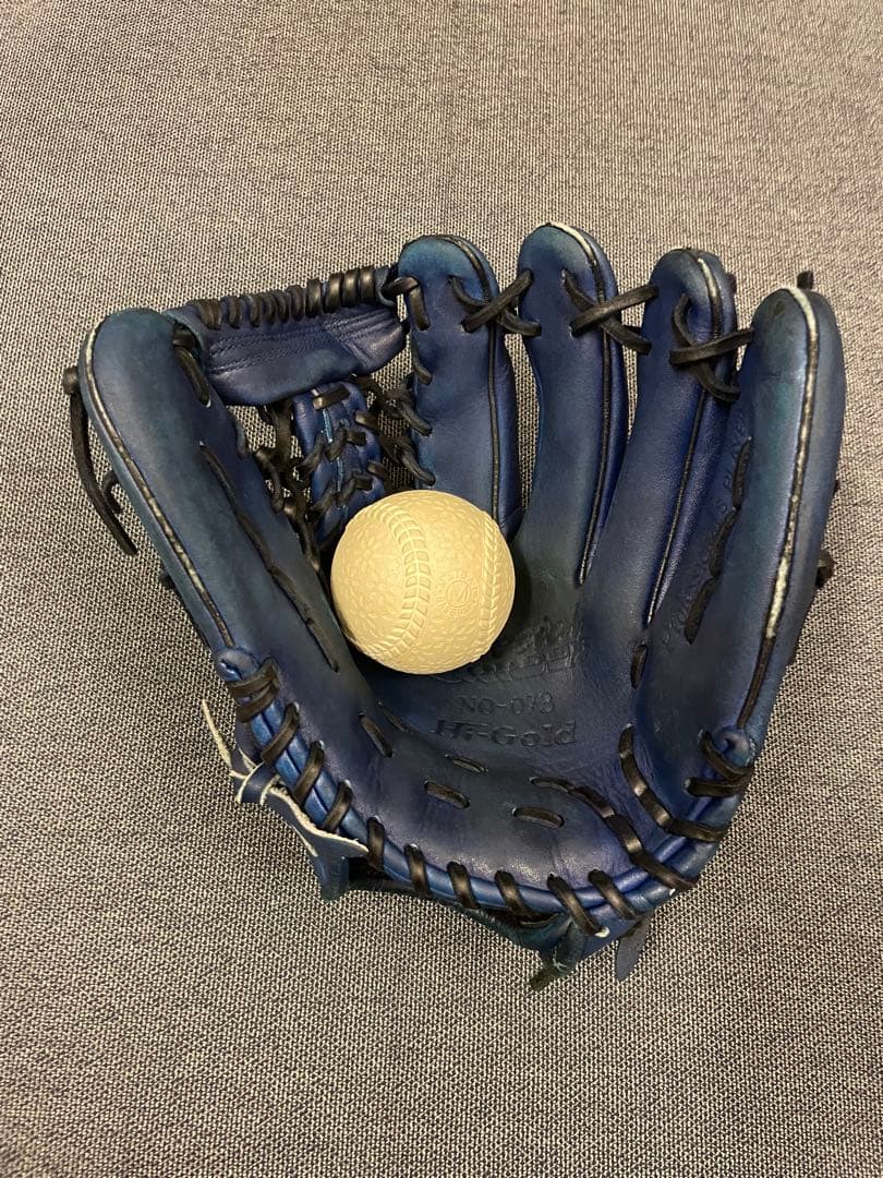 スペシャルオーダー　ハイゴールド　野球 軟式グローブ 一般用　大人　右投げグラブ