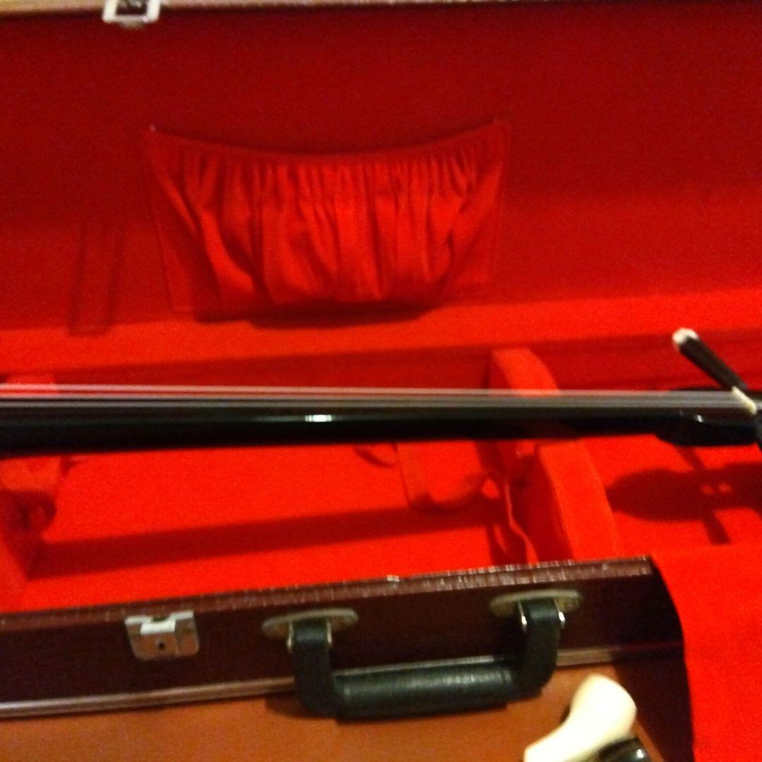 三線本体 蛇皮 金色刺繍 ケース付き