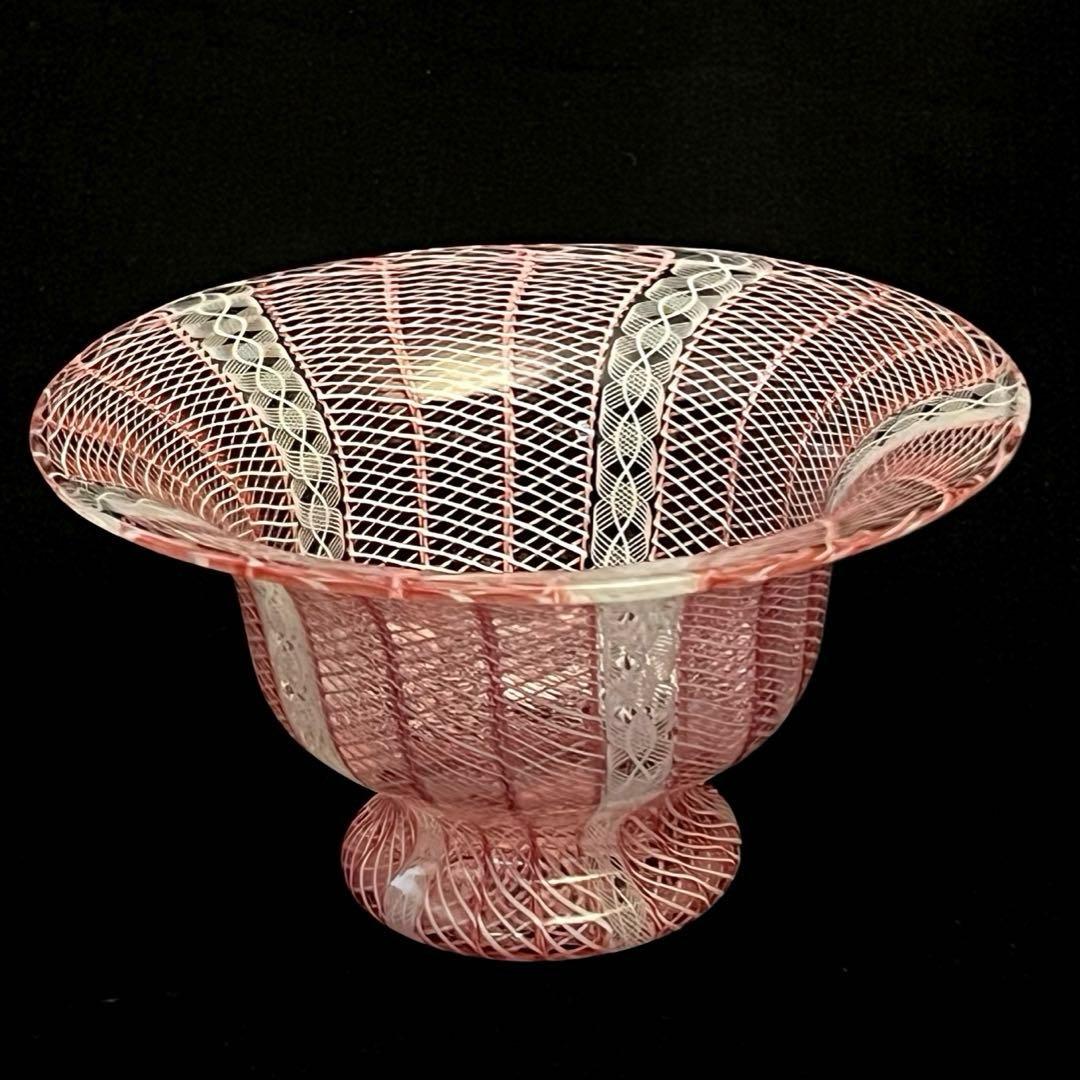 ムラーノ　ヴェネチアングラス　ボウル コンポート　置物　大きめ！